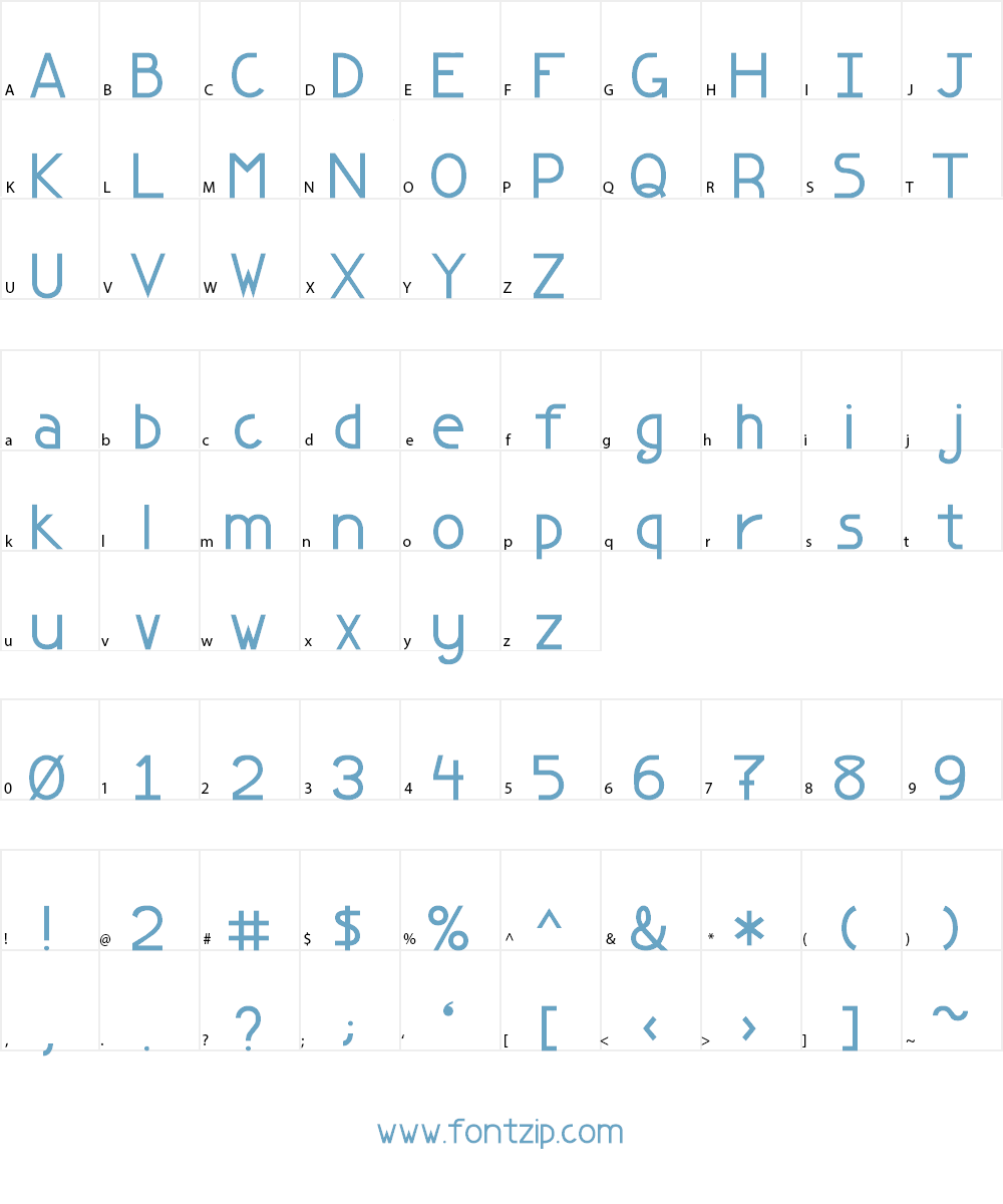 Miranda 25 Font Character